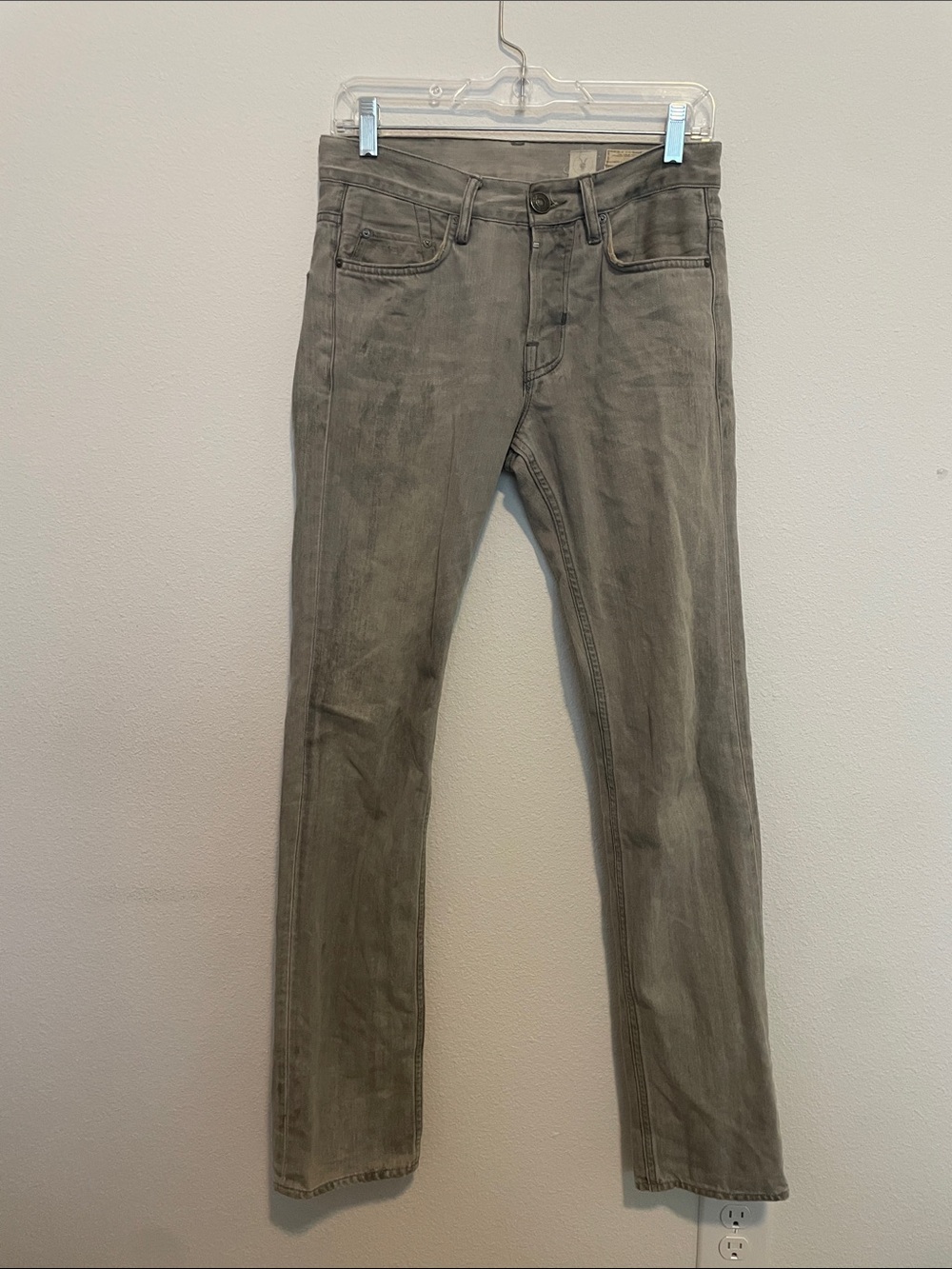 AllSaints Slim Jeans in Washed Gray